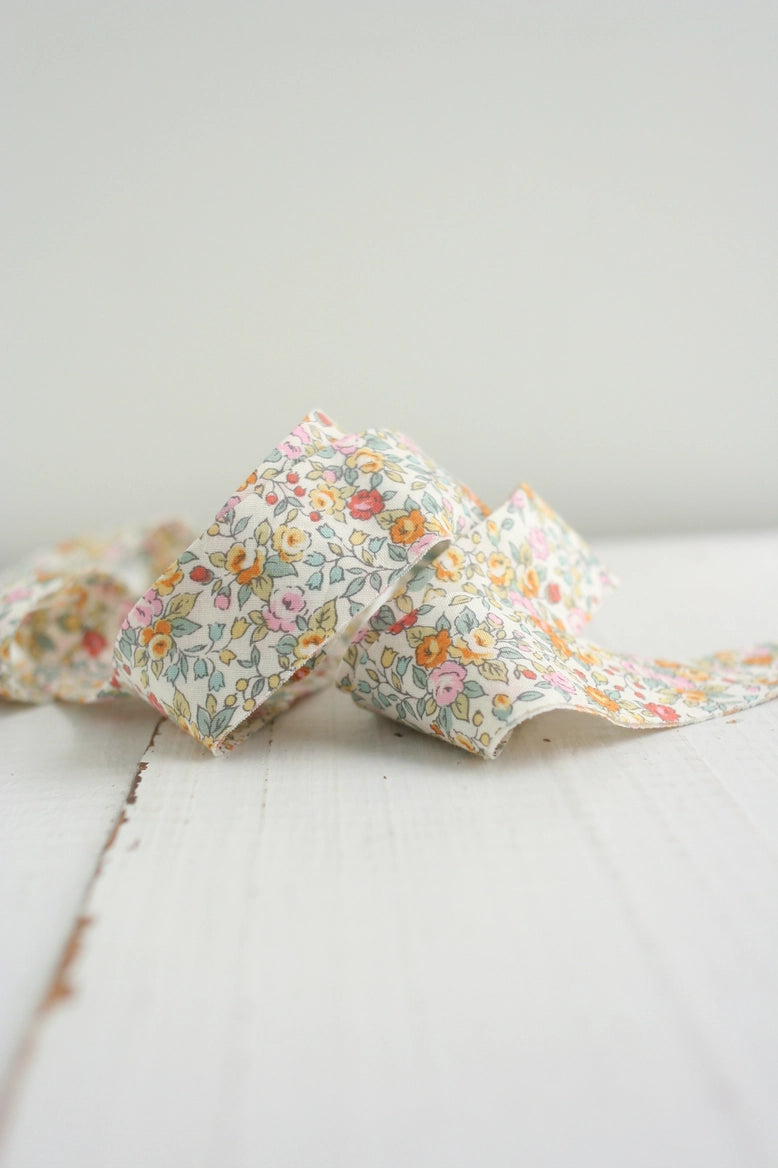 2.5" Bias Quilt Binding // Boho Summer Floral // Bessie Pearl