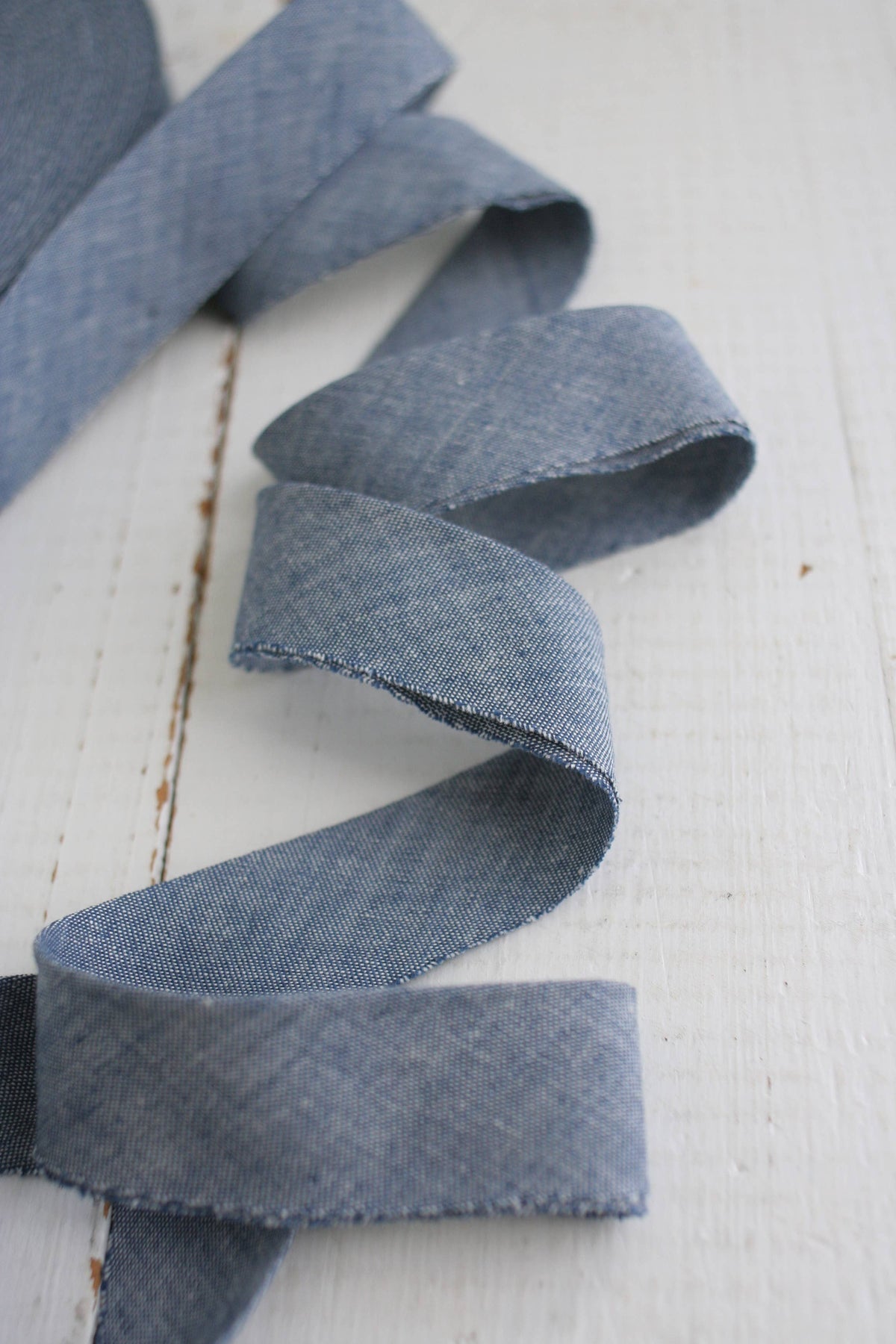 2.5" Bias Quilt Binding // Chambray Indigo