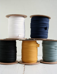 1/2" Double Fold Bias Binding // Navy Solid