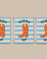 Cowboy Boot Large Garment Labels: Set of 6