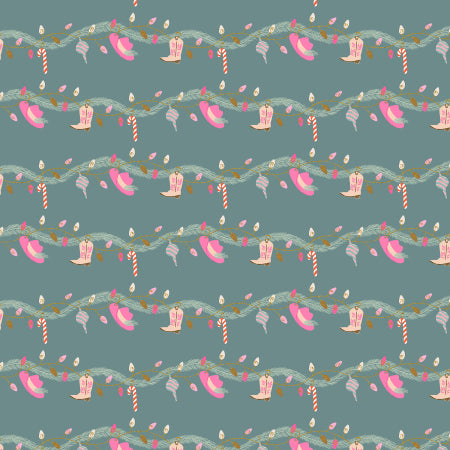 PRE-ORDER Yee-Haw Holidays // Giddy-Up Garland - Yeehaw It's Christmas Metallic // Dominika Godette