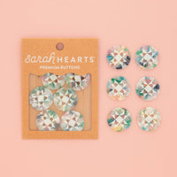 Large Confetti Quilt Star Buttons