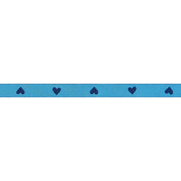 3/8"  Hearts in Bright Blue // Melody Miller