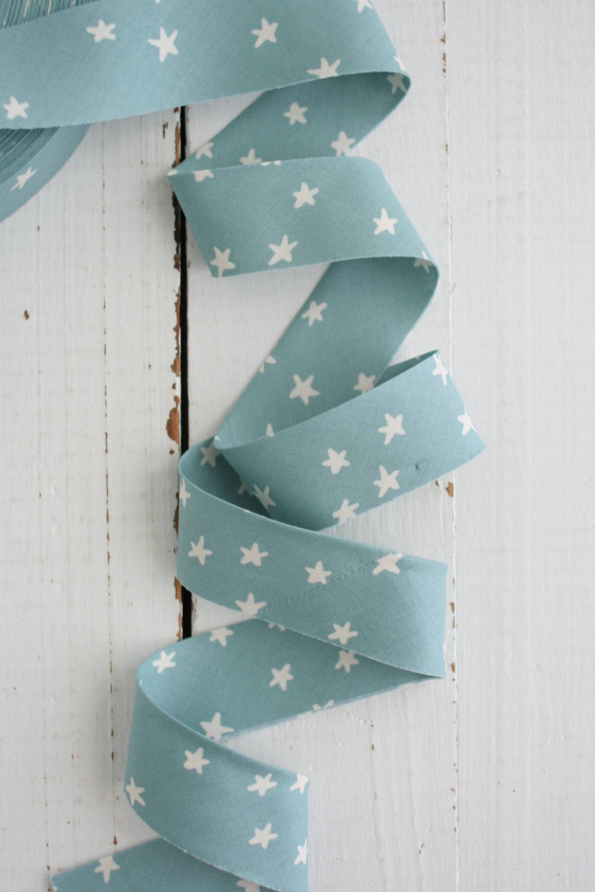 2.5" Bias Quilt Binding // Starry Soft Blue