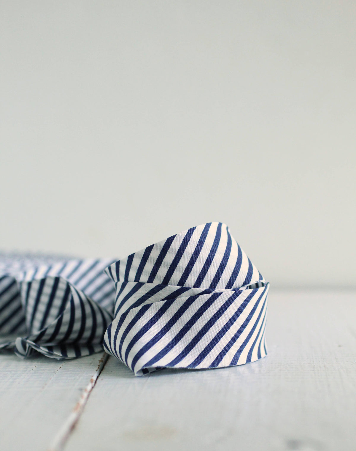 2.5" Bias Quilt Binding // Navy Stripe