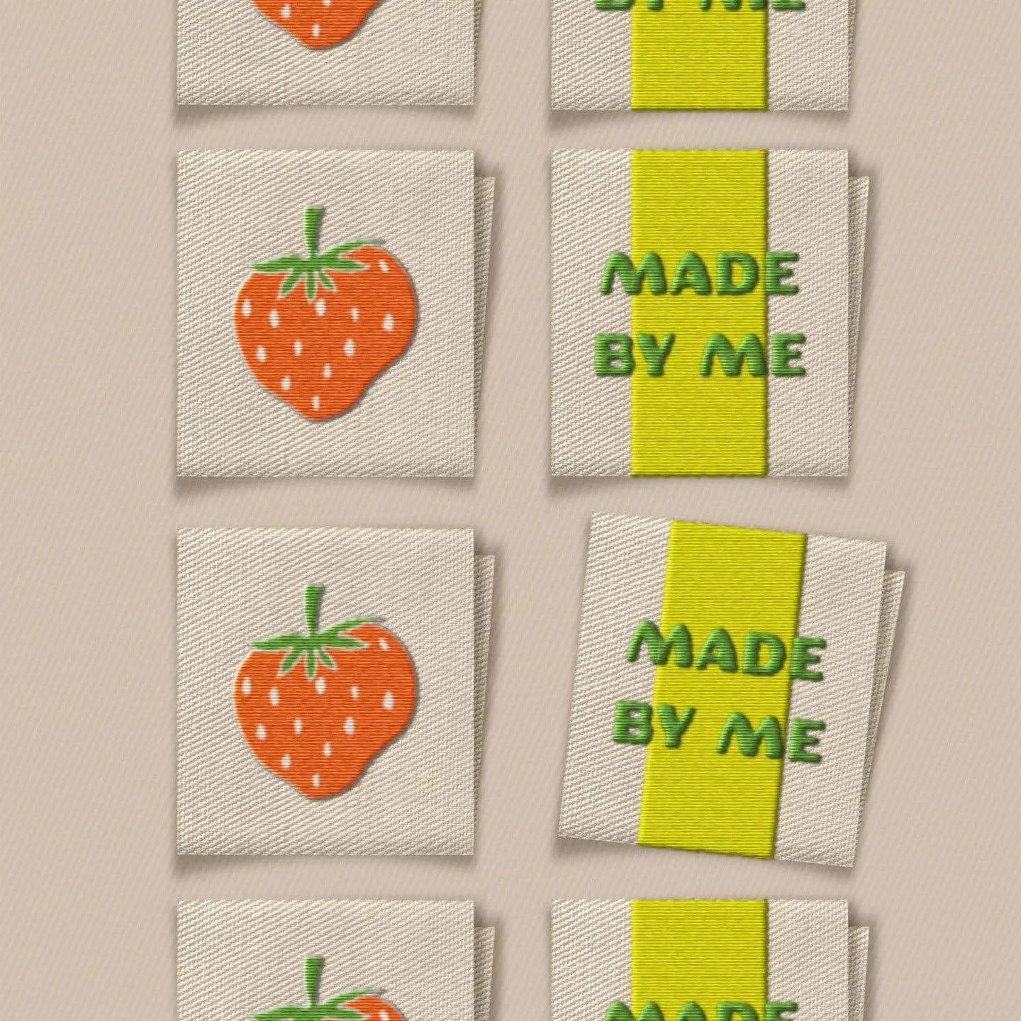 Made by Me Strawberry Labels // Matchy Matchy Sewing Club