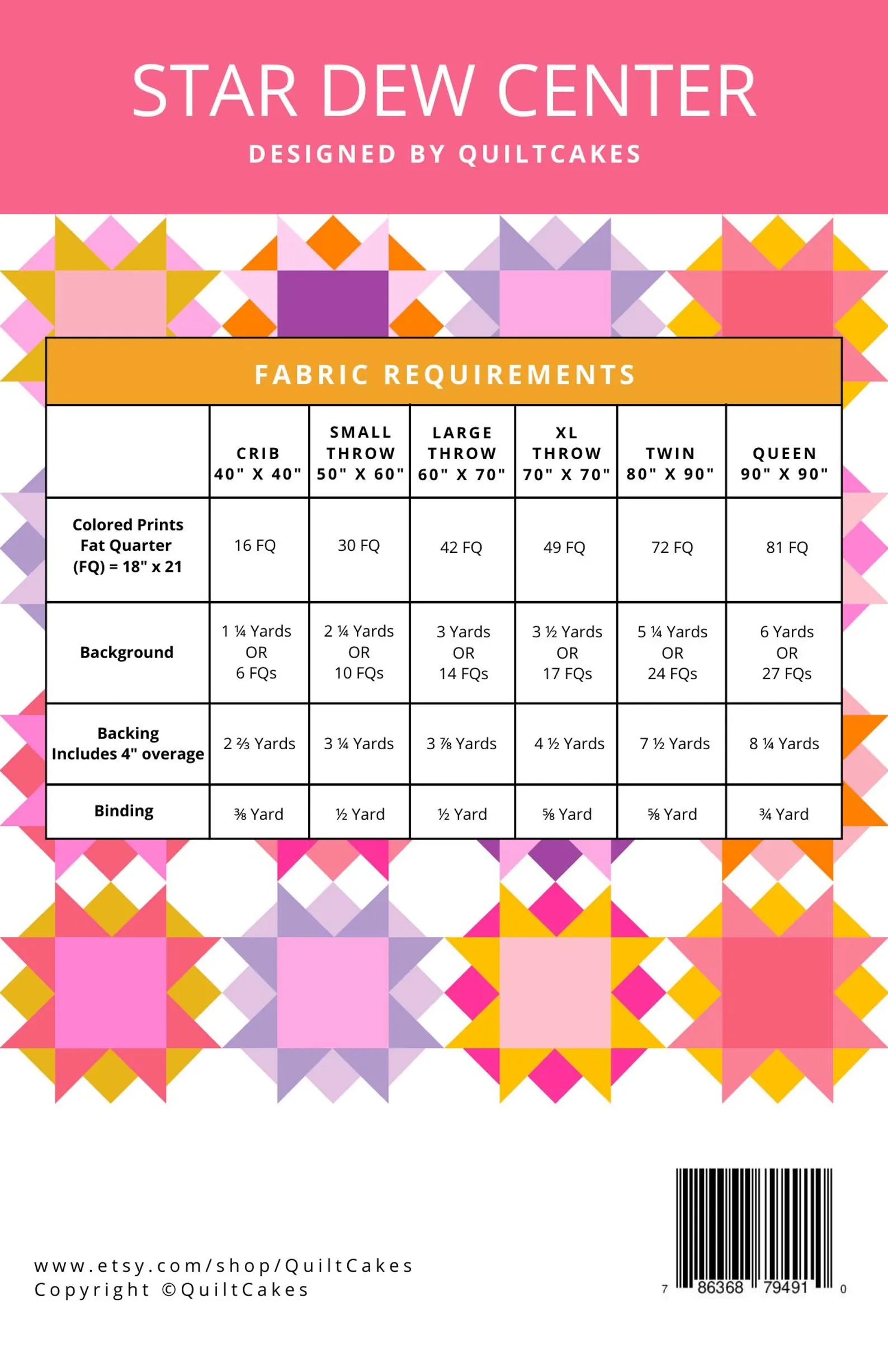 Star Dew Centers // Quilt Cakes