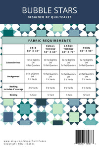 Bubble Stars // Quilt Cakes