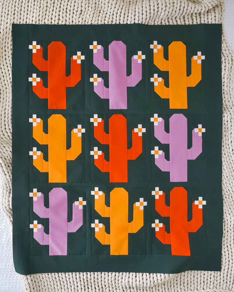 Oh My Cacti Quilt Pattern // Pen + Paper Patterns