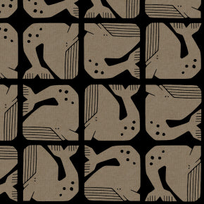 PRE-ORDER CANVAS By the Seaside II // Grumpy - Black Unbleached Canvas // Loes van Oosten