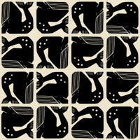 By the Seaside II // Grumpy Whale - Black Unbleached // Loes van Oosten