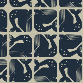 PRE-ORDER By the Seaside II // Grumpy Whale - Blue Gray Unbleached // Loes van Oosten