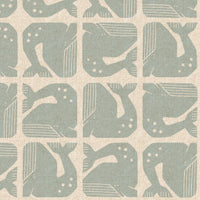 By the Seaside II // Grumpy Whale - Sky Blue Unbleached // Loes van Oosten