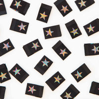 Metallic Rainbow Star Woven Labels by Sarah Hearts