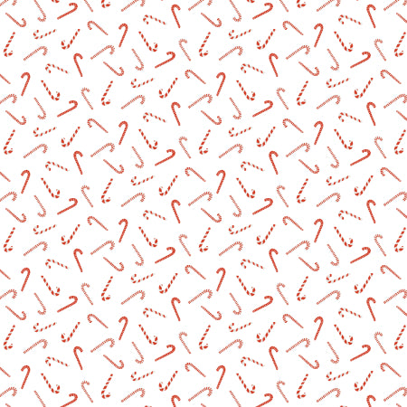 PRE-ORDER Little Christmas // Candy Cane Toss - White // RJR Studio