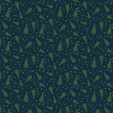 PRE-ORDER Little Christmas // Tis the Season - Navy // RJR Studio