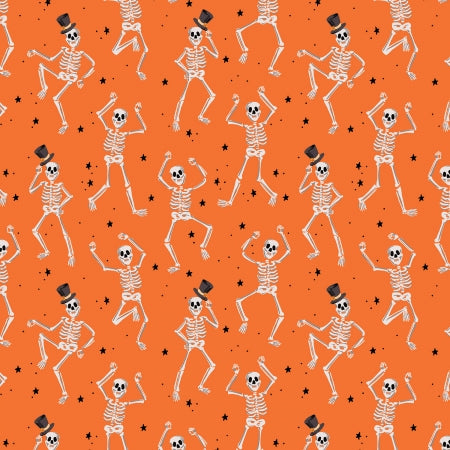 Halloween // Skeletons - Orange Metallic // Rifle Paper Co.