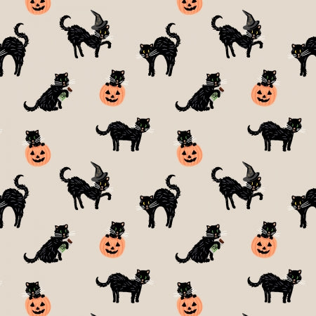 PRE-ORDER Halloween // Black Cat - Linen // Rifle Paper Co.