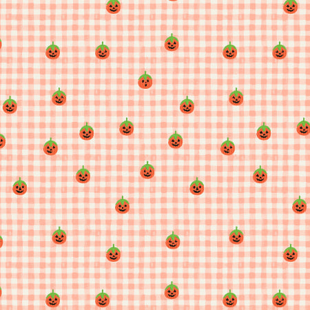 PRE-ORDER Halloween III // Pumpkin Gingham - Blush // Rifle Paper Co.