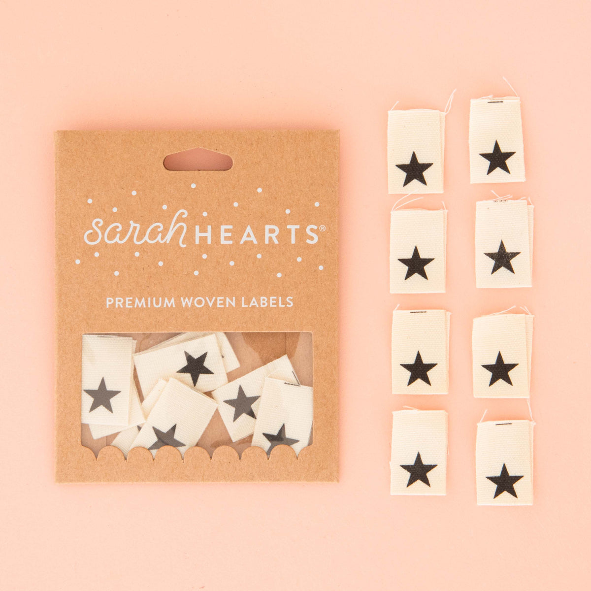 Black Star Organic Cotton Labels by Sarah Hearts