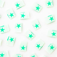 Mint Green Star Woven Labels by Sarah Hearts