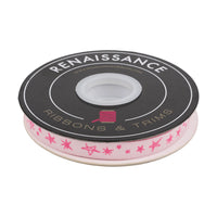 1/2” Teddy & the Bears - Rockstar in Glow Rose Ribbon // Sarah Watts // Renaissance Ribbons