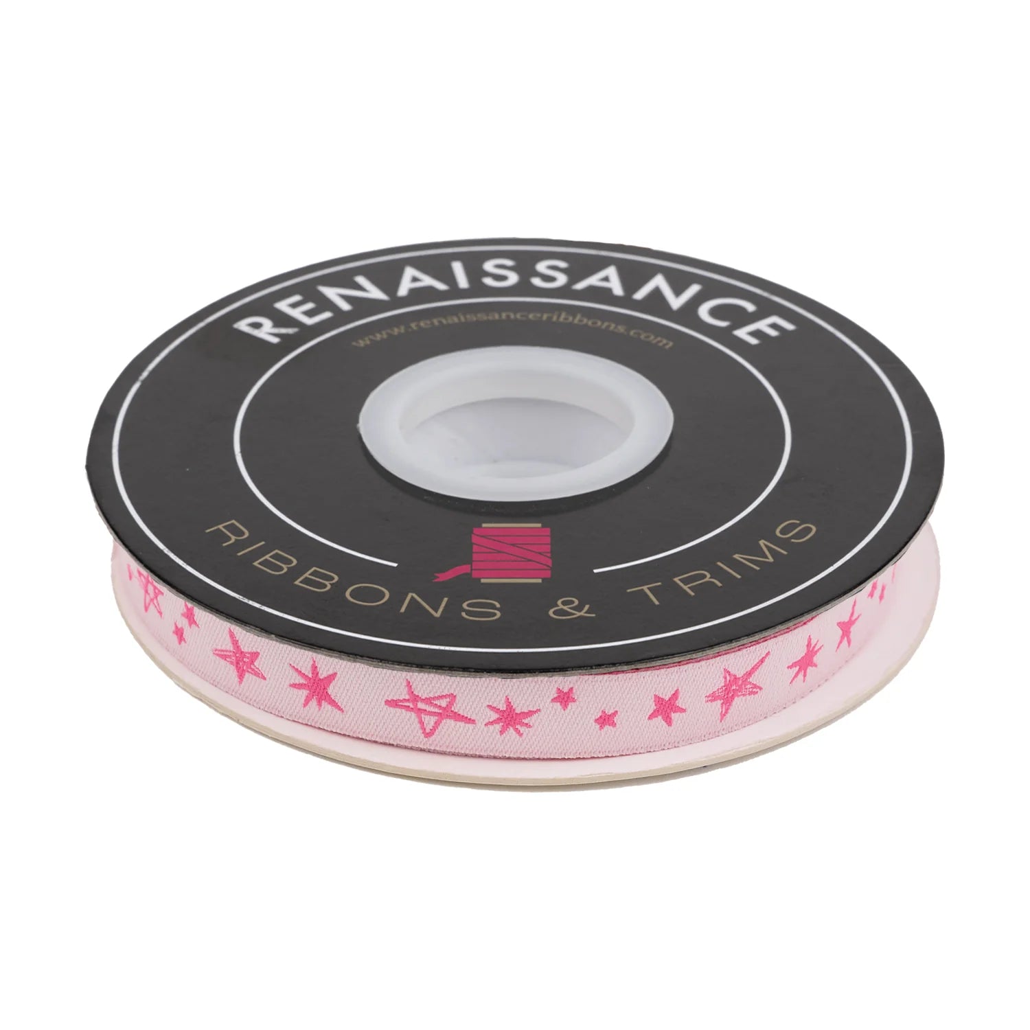 1/2” Teddy & the Bears - Rockstar in Glow Rose Ribbon // Sarah Watts // Renaissance Ribbons