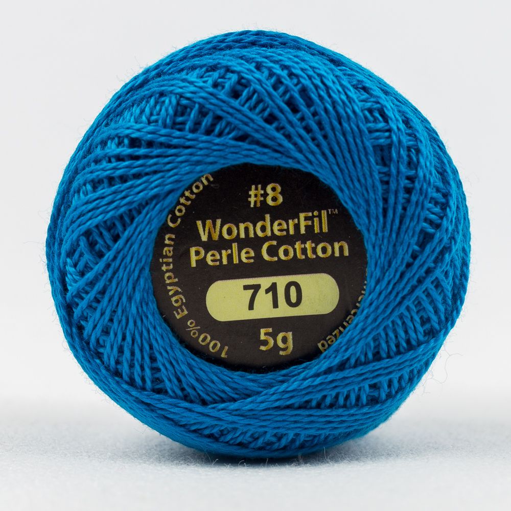 Bottle Blue // 8wt. Perle Cotton // Wonderfil Eleganza