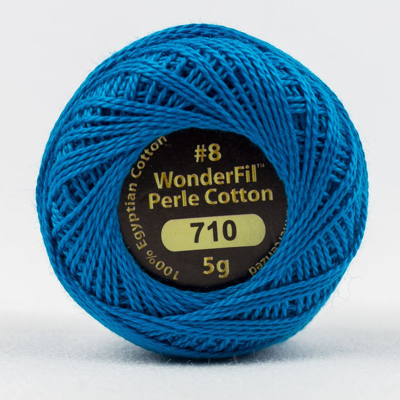 Bottle Blue // 8wt. Perle Cotton // Wonderfil Eleganza
