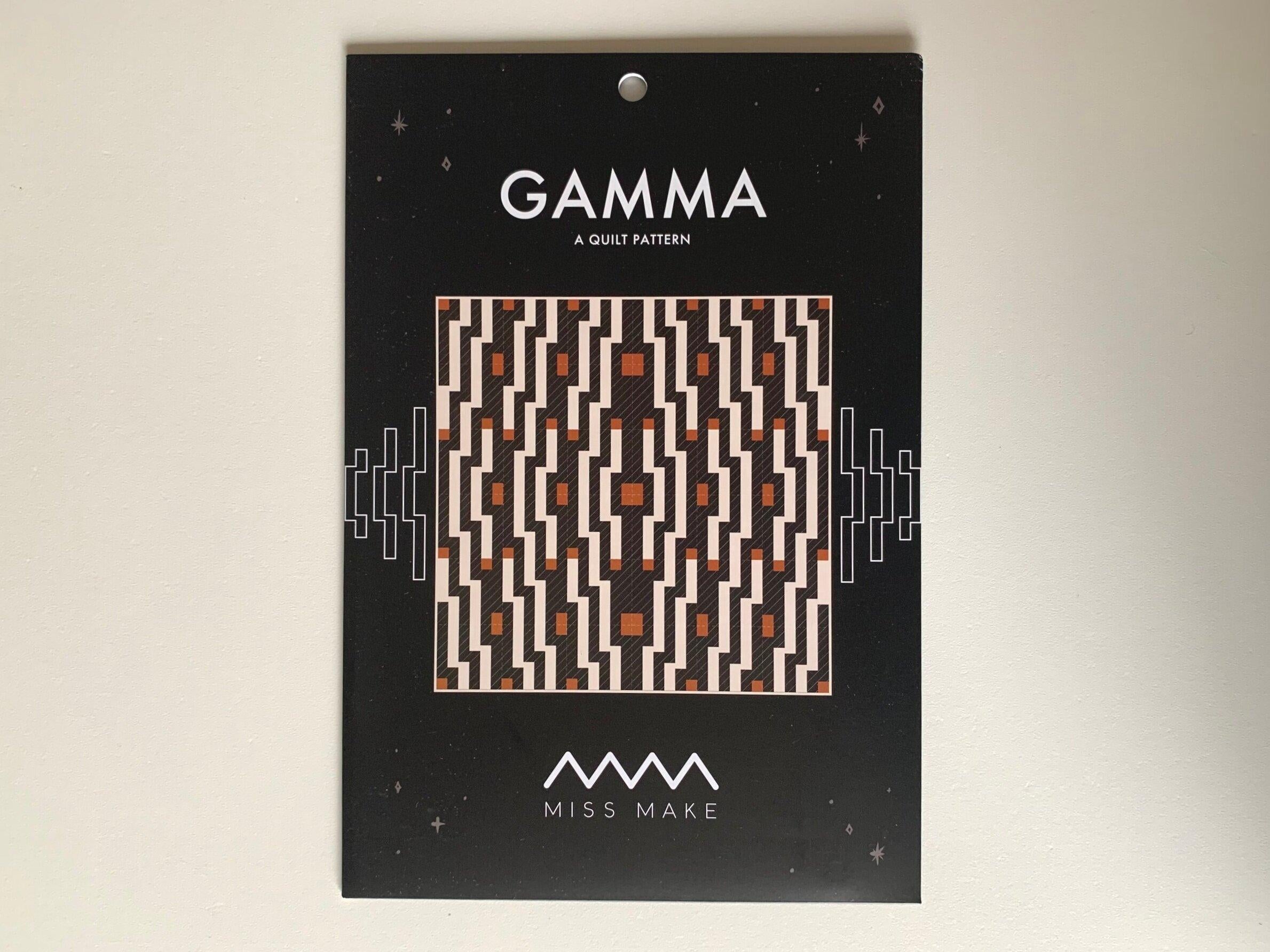 GAMMA Quilt Pattern PRINTED  // Miss Make