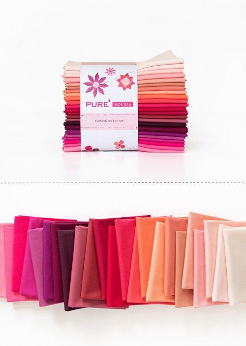 Blossoming Edition Fat Quarter Bundle // AGF PURE Solids