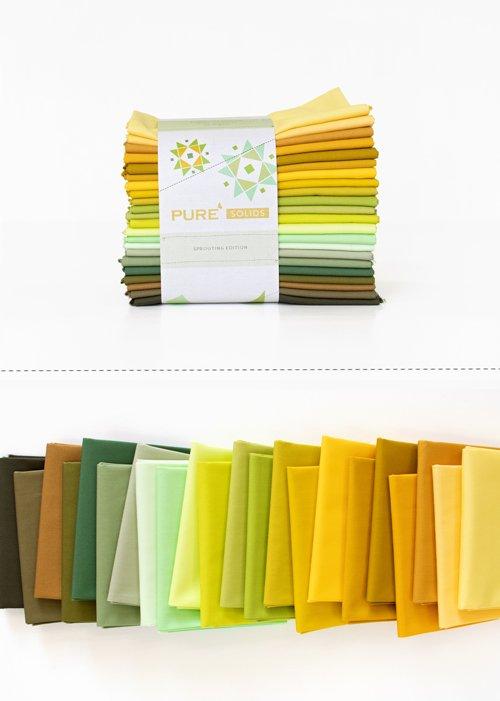 Sprouting Edition Fat Quarter Bundle // AGF PURE Solids
