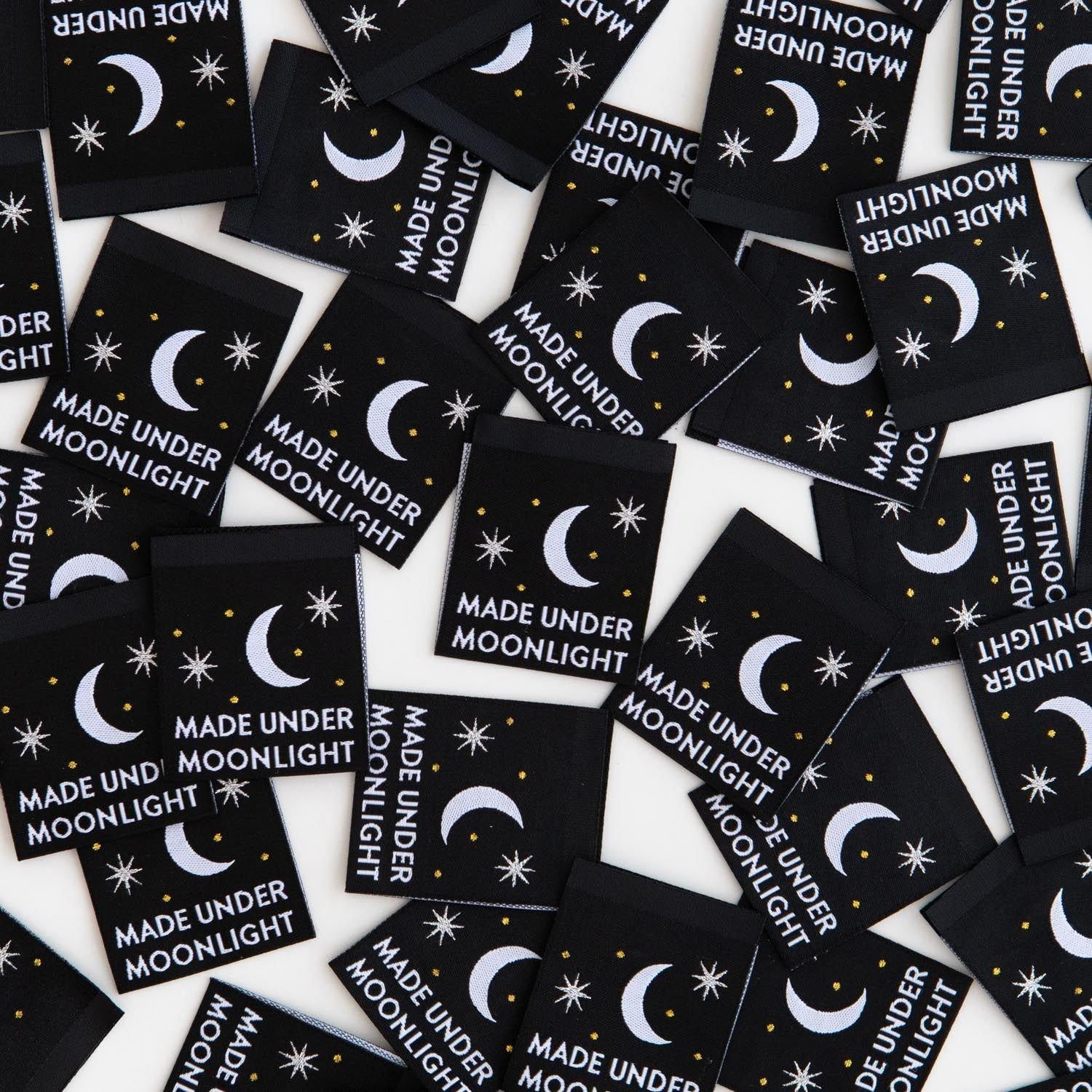 Made Under Moonlight Woven Labels by Sarah Hearts