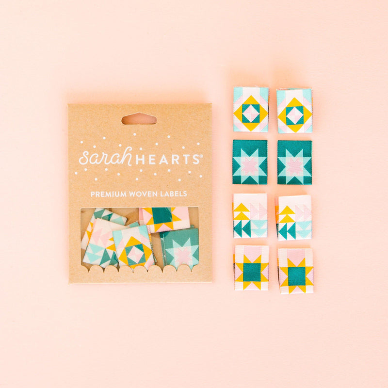 Quilt Block Multipack - Sewing Woven Labels by Sarah Hearts