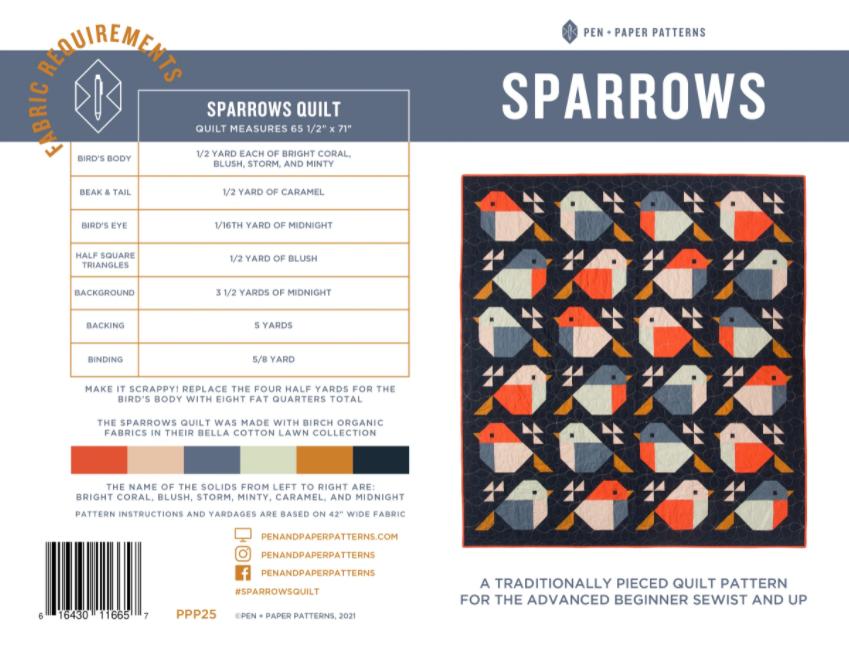 Sparrows Quilt Pattern // Pen + Paper Patterns