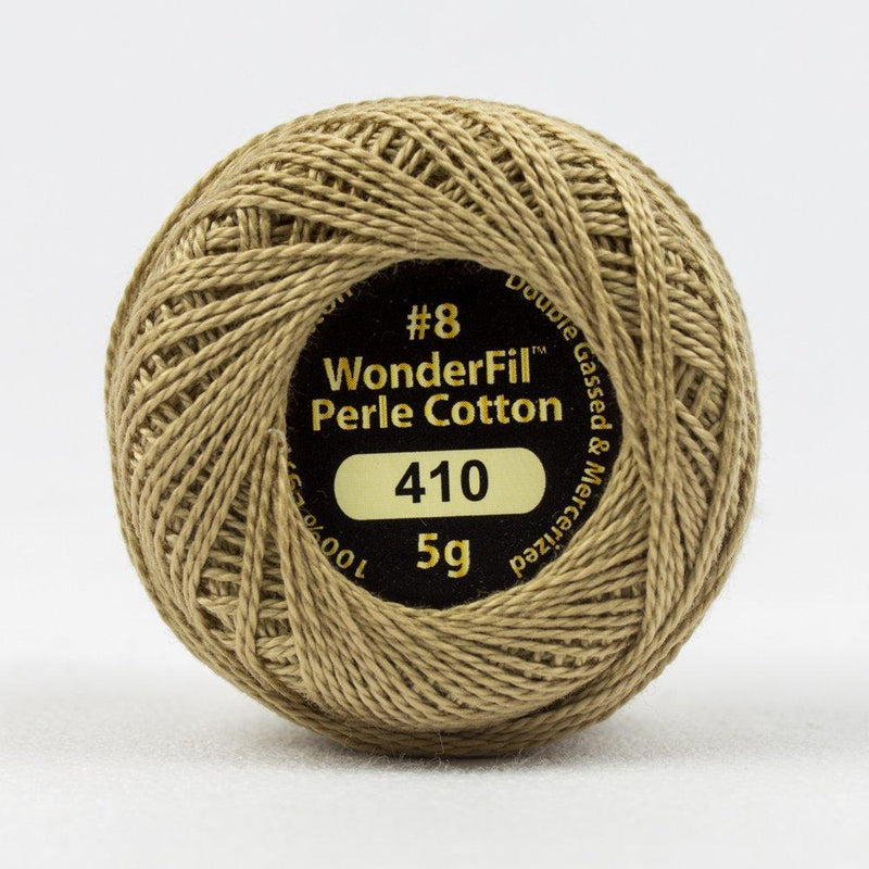 Khaki // 8wt. Perle Cotton // Wonderfil Eleganza