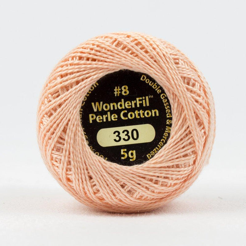 Peach Fuzz // 8wt. Perle Cotton // Wonderfil Eleganza