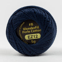 Navy // 8wt. Perle Cotton // Wonderfil Eleganza