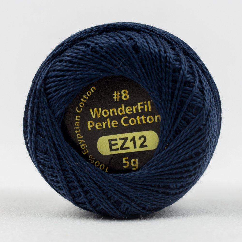 Navy // 8wt. Perle Cotton // Wonderfil Eleganza