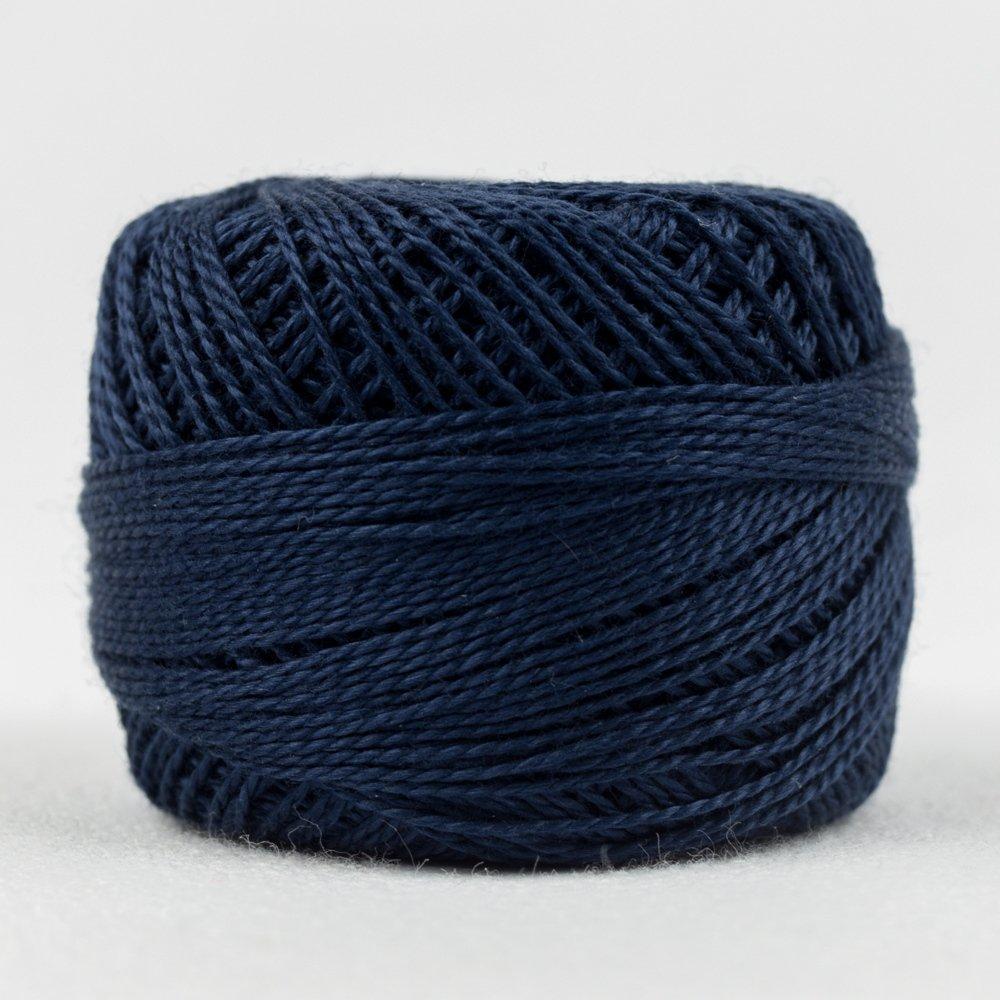 Navy // 8wt. Perle Cotton // Wonderfil Eleganza