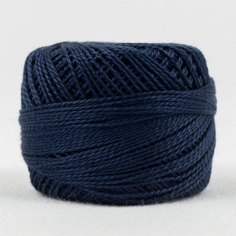 Navy // 8wt. Perle Cotton // Wonderfil Eleganza