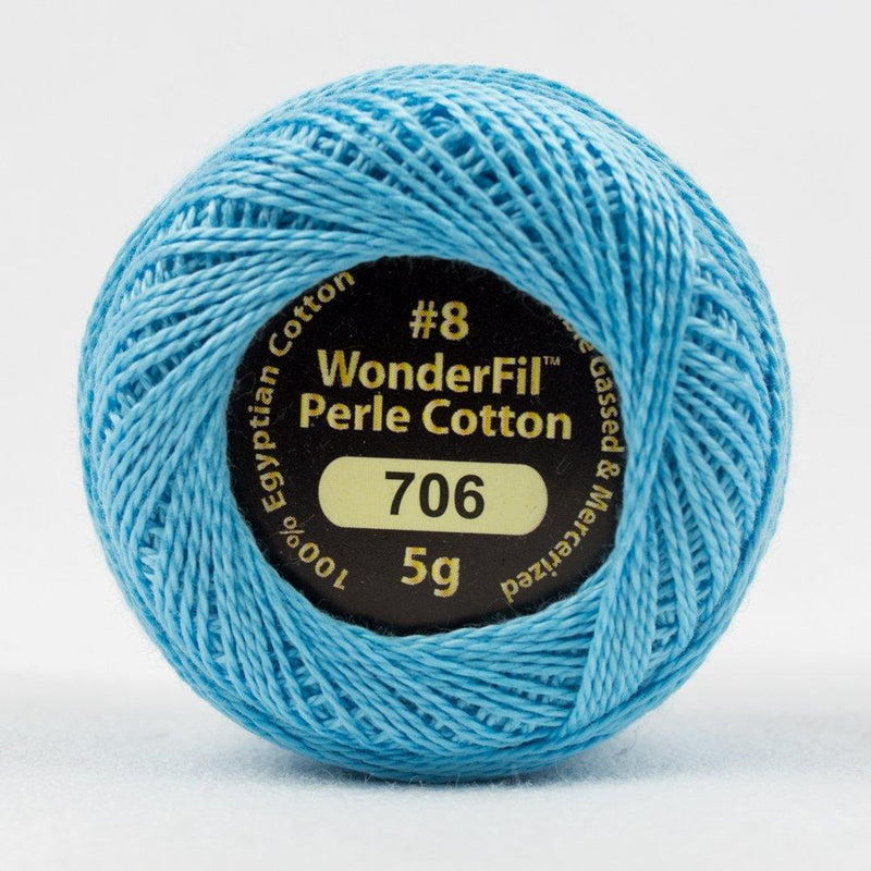 Summer Skies // 8wt. Perle Cotton // Wonderfil Eleganza