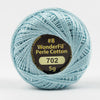 Spring Rain // 8wt. Perle Cotton // Wonderfil Eleganza